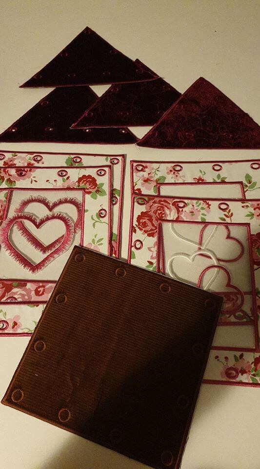 ITH Stickdatei Laterne Winter und Blanko