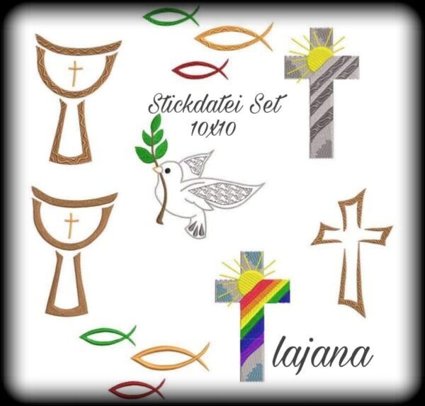 Stickdatei Kirchliche Anlässe Set