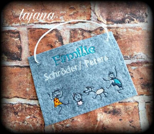 Stickdatei Strichmännchen Set