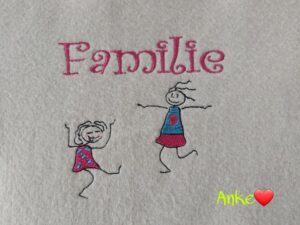 Stickdatei Strichmännchen Set