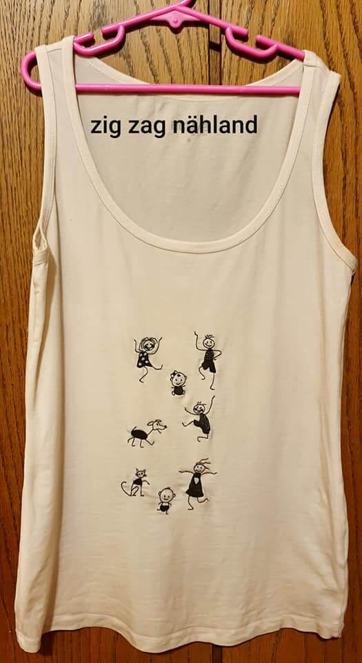 Stickdatei Strichmännchen Set