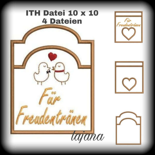 ITH Stickdatei Hochzeit Liebe Set