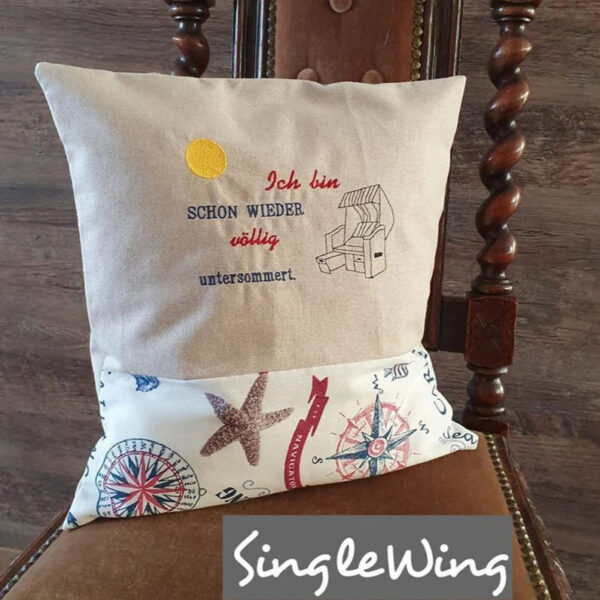 Stickdatei Spruch Untersommert