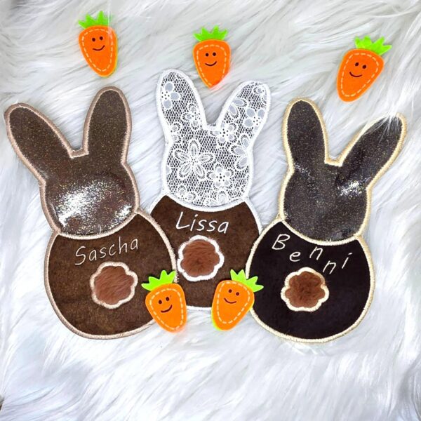 ITH Stickdatei Bestecktasche Hase