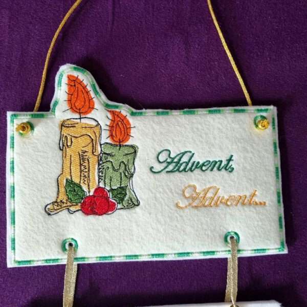 ITH Stickdatei Adventsdekoration