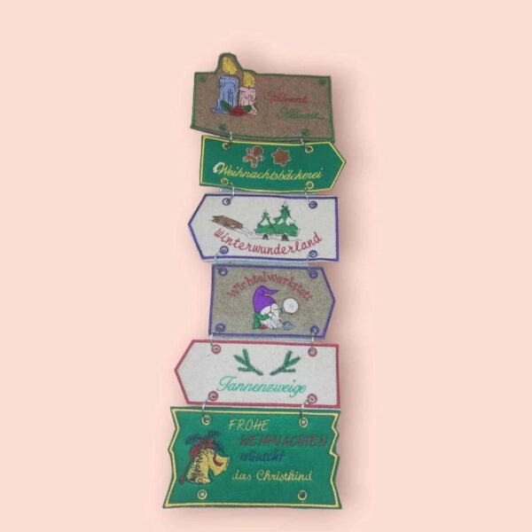 ITH Stickdatei Adventsdekoration