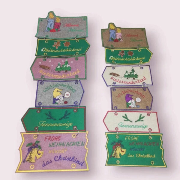 ITH Stickdatei Adventsdekoration