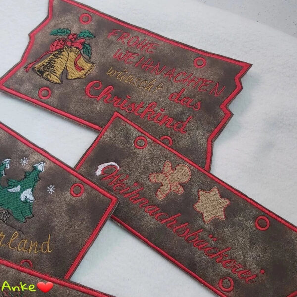 ITH Stickdatei Adventsdekoration
