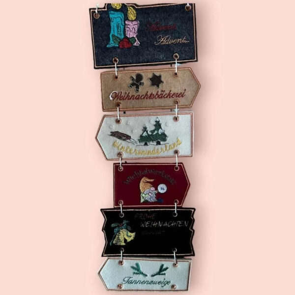 ITH Stickdatei Adventsdekoration