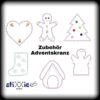 ITH Stickdatei Adventsgesteck 15-Teilig