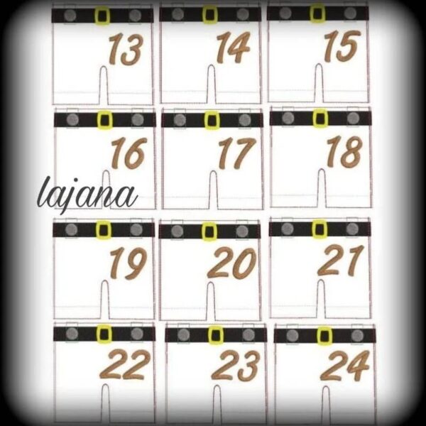 ITH Stickdatei Adventskalender Hosen