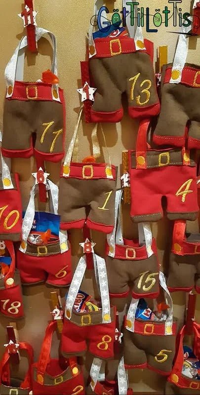 ITH Stickdatei Adventskalender Hosen