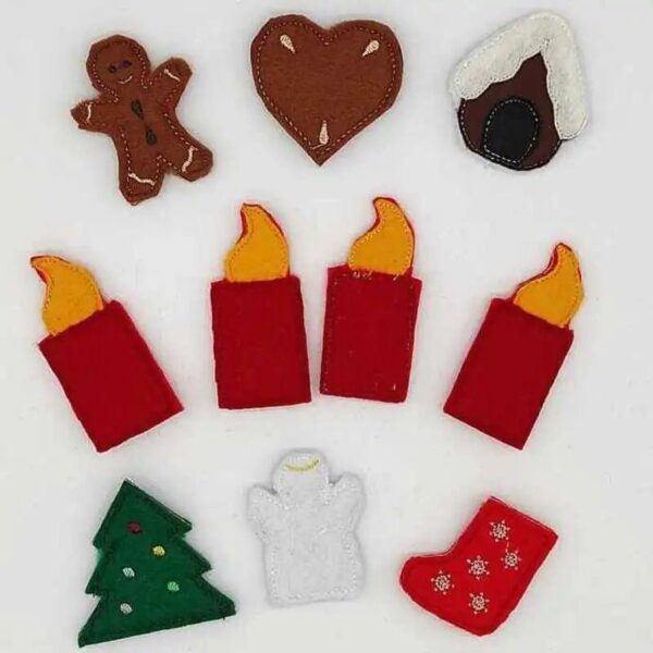 ITH Stickdatei Adventskranz 15-Teilig