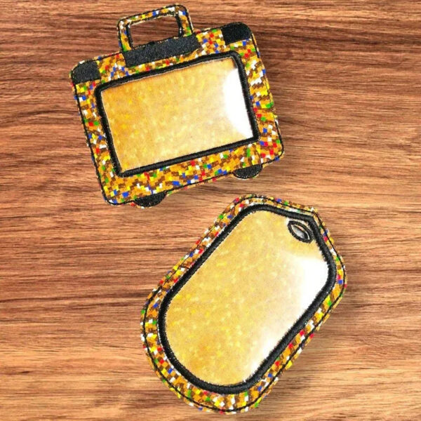 ITH Stickdatei Anhänger Gepäck