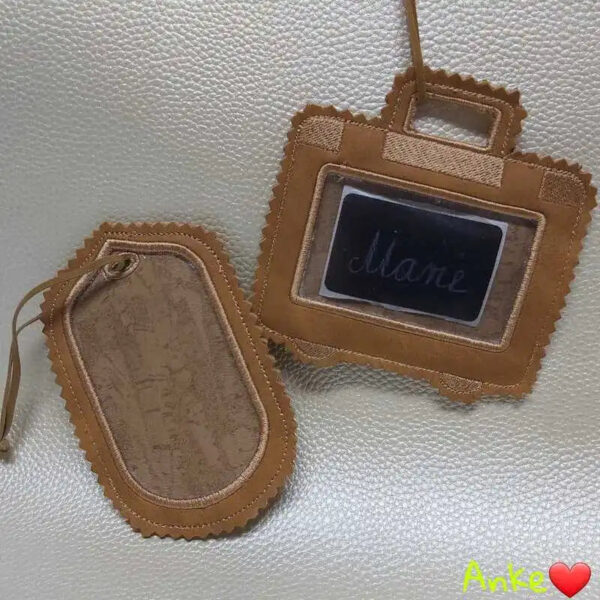 ITH Stickdatei Anhänger Gepäck