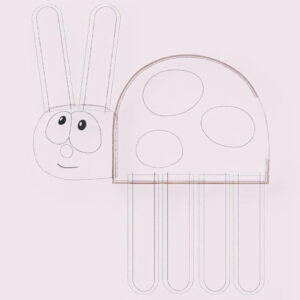 ITH Stickdatei Baby Knistertuch Fühltuch Käfer 🐞