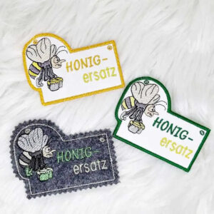 ITH Stickdatei Biene Anhänger