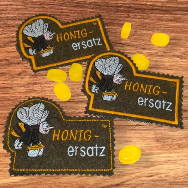 ITH Stickdatei Biene Anhänger