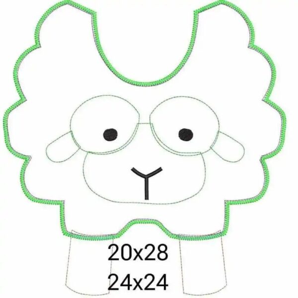 ITH Stickdatei Bindelatz Schaf