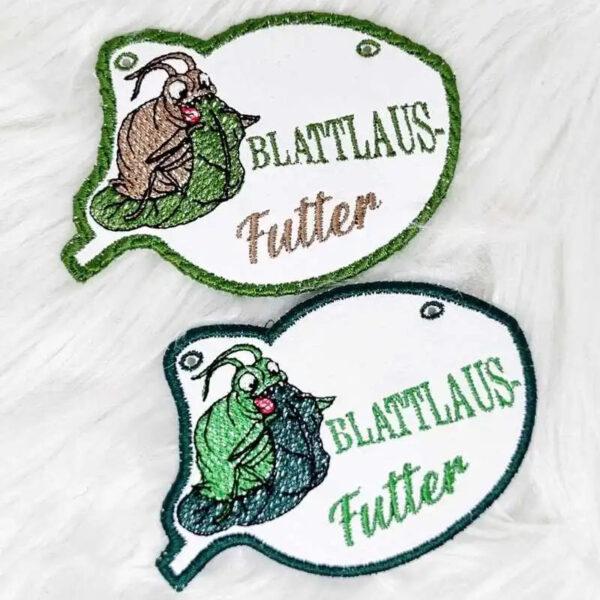 ITH Stickdatei Blattlaus Anhänger