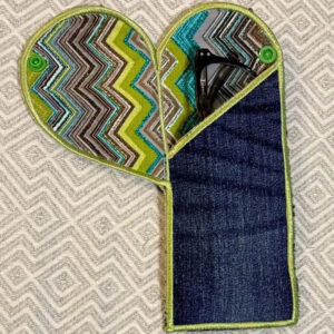 ITH Stickdatei Brillenetui – Brillentasche sticken 15x24 16x26 20x20