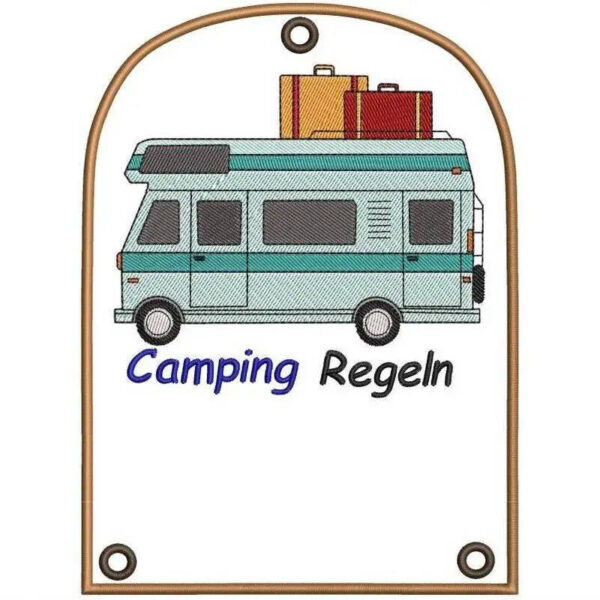 ITH Stickdatei Campingdeko Wohnmobil Ergänzung