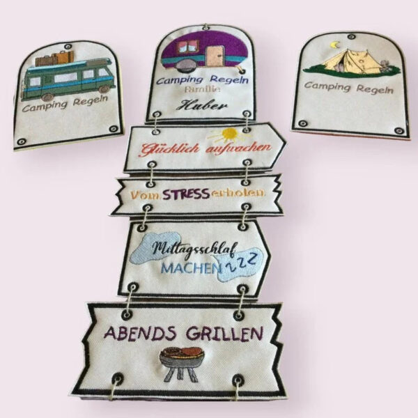 ITH Stickdatei Campingdeko Wohnmobil Ergänzung