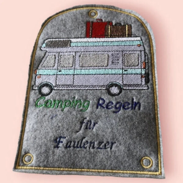 ITH Stickdatei Campingdeko Wohnmobil Ergänzung