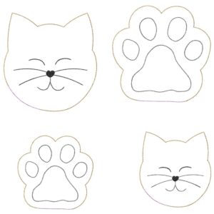 ITH Stickdatei Katzenkissen für Catnips