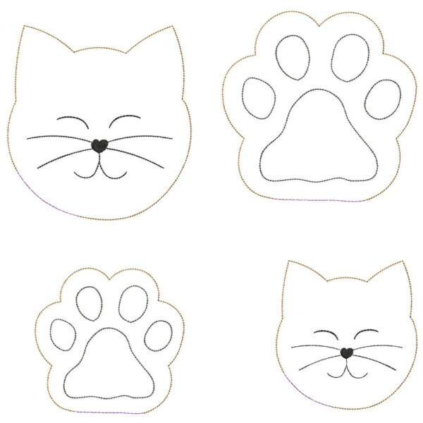 ITH Stickdatei Katzenkissen für Catnips