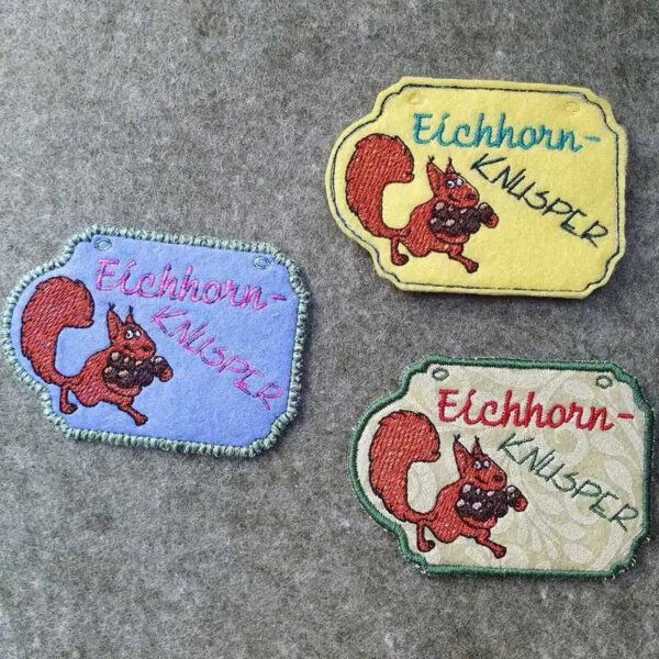 ITH Stickdatei Eichhorn Anhänger