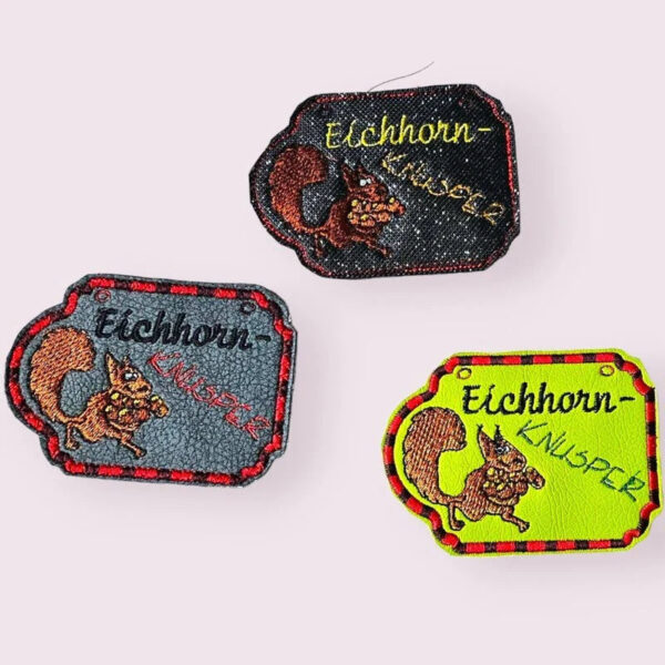ITH Stickdatei Eichhorn Anhänger