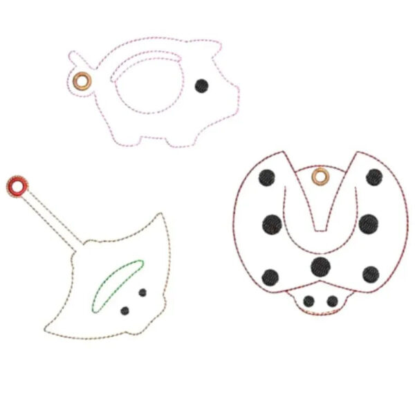 ITH Stickdatei Einkaufswagenchiphalter