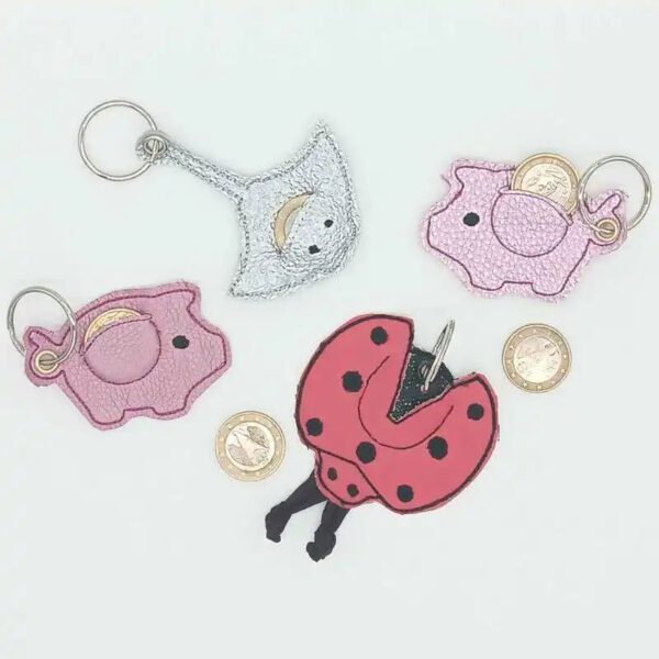 ITH Stickdatei Einkaufswagenchiphalter