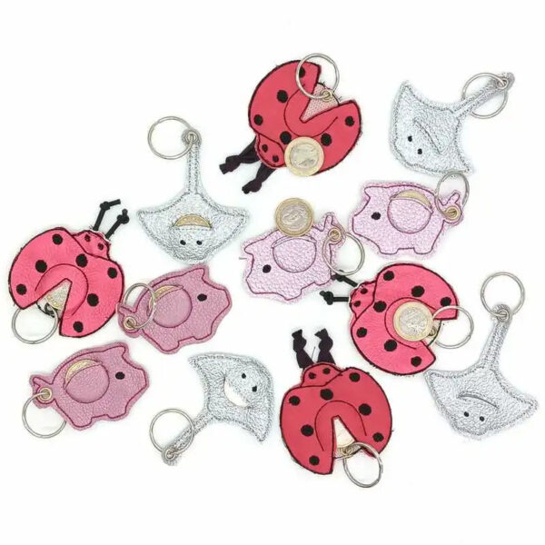 ITH Stickdatei Einkaufswagenchiphalter