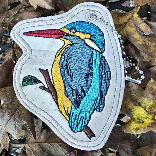 ITH Stickdatei Eisvogel Anhänger