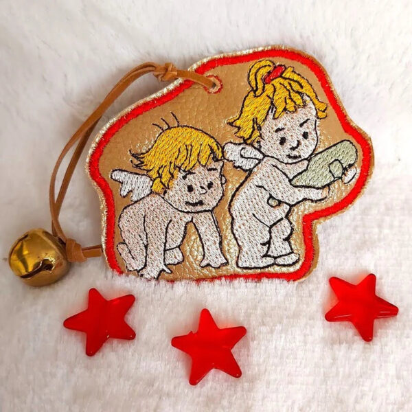 ITH Stickdatei Engel und Anhänger