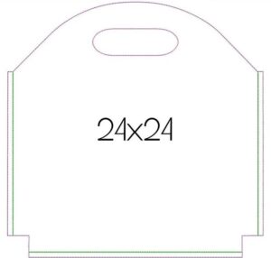 ITH Filztasche Blanko gefüttert – 8 Größen