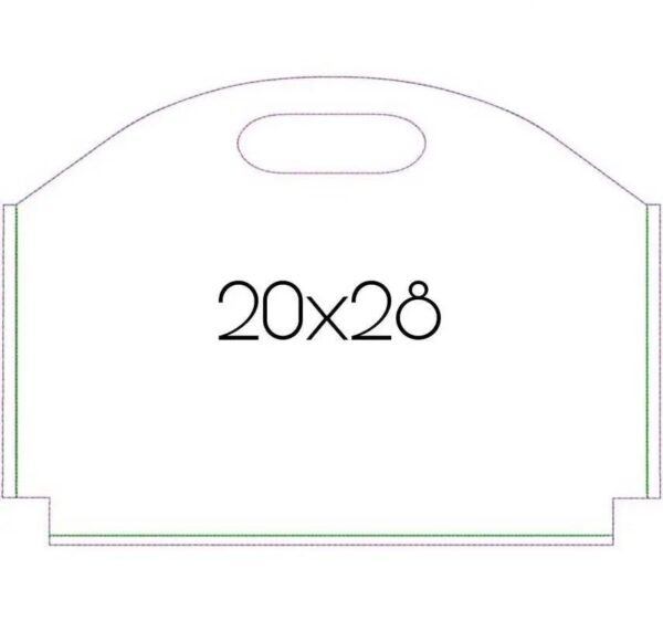 ITH Filztasche Blanko gefüttert – 8 Größen