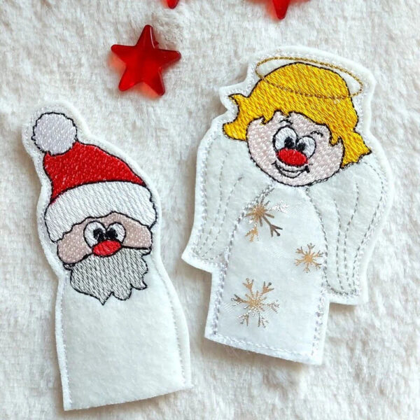 ITH Stickdatei Fingerpuppen Weihnachten