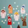 ITH Stickdatei Fingerpuppen Weihnachten