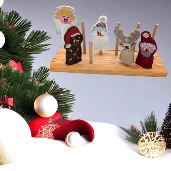 ITH Stickdatei Fingerpuppen Weihnachten