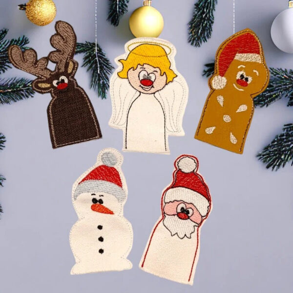 ITH Stickdatei Fingerpuppen Weihnachten
