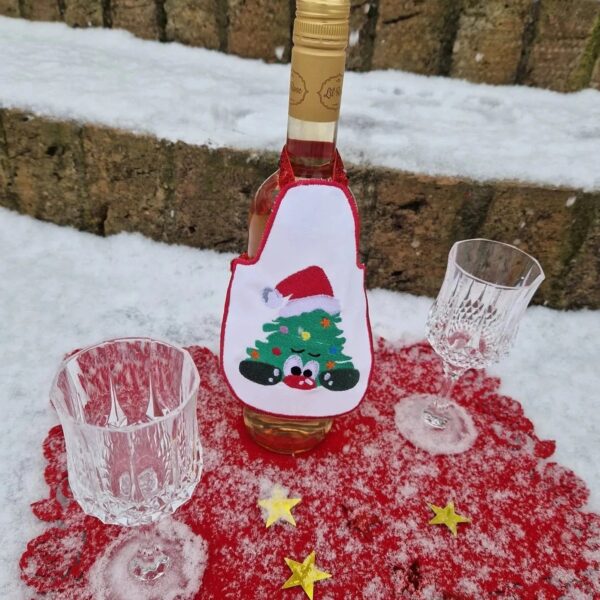 ITH Stickdatei Flaschenschürze Blanko