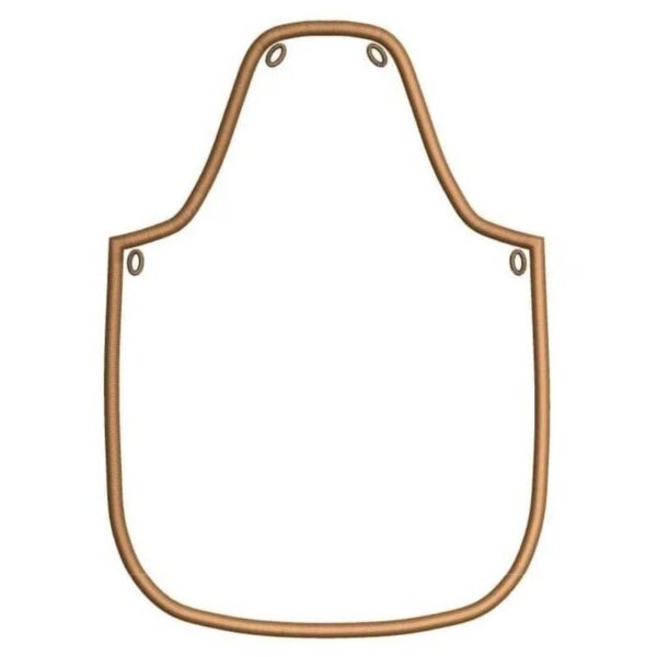 ITH Stickdatei Flaschenschürze Blanko