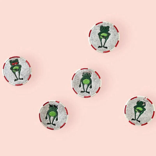 ITH Stickdatei Frosch Emojis