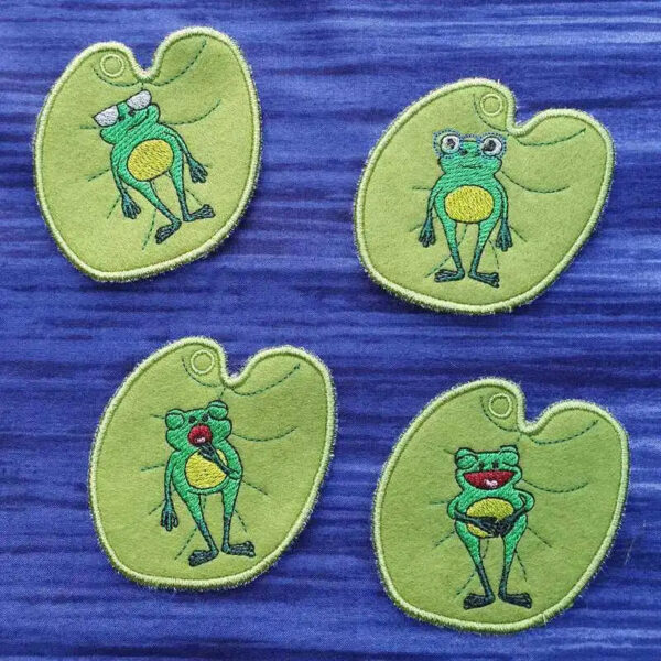 ITH Stickdatei Frosch Emojis