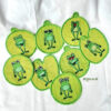ITH Stickdatei Frosch Emojis