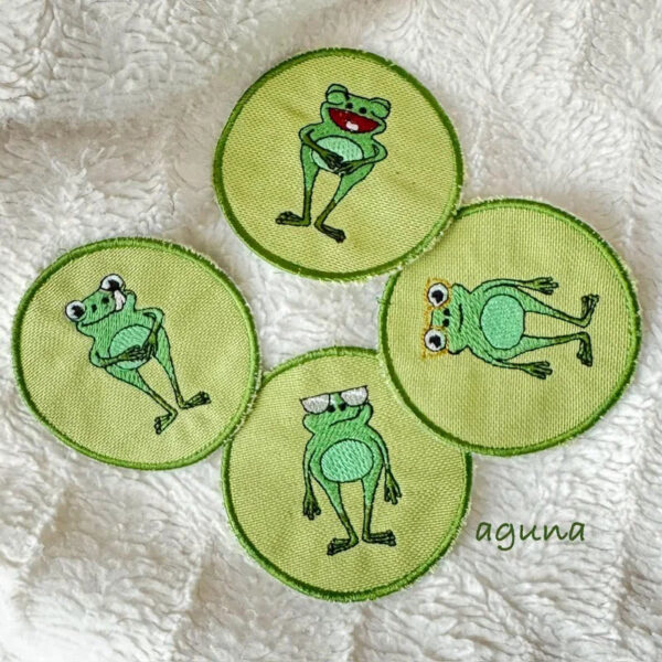 ITH Stickdatei Frosch Emojis