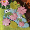 ITH Stickdatei Frosch MugRug und Glasabdecker - Untersetzer